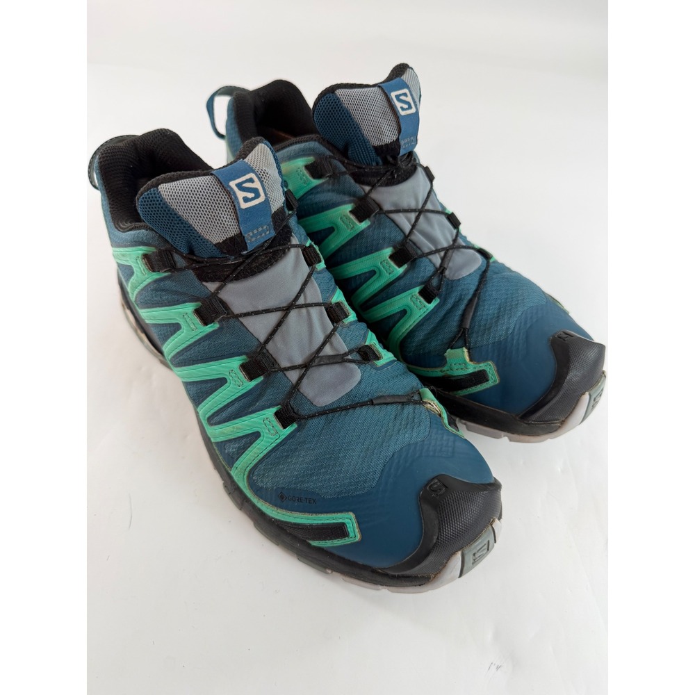 Salomon XA Pro 3D GTX Mallard Blue Trail Running Shoes Womens 8.5 416296